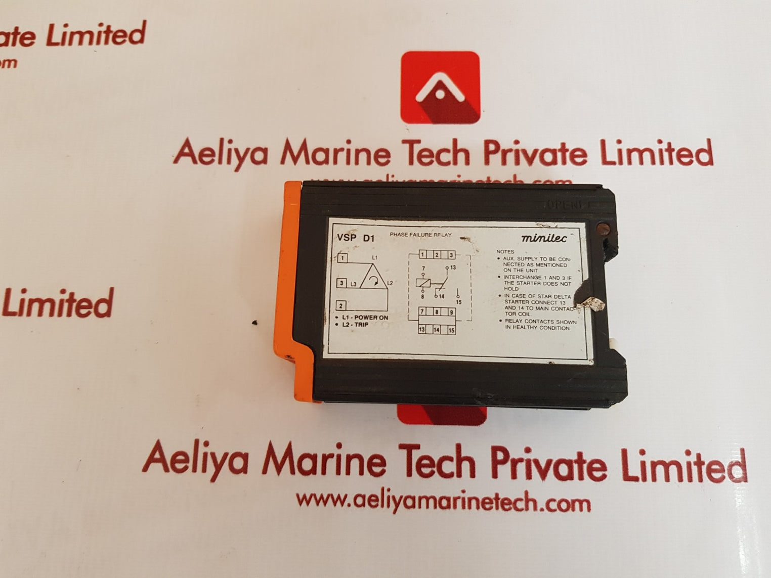 Minilec vsp d1 phase failure relay 415 vac 