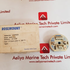 Rosemount 644 temperature transmitter 644hi1q4