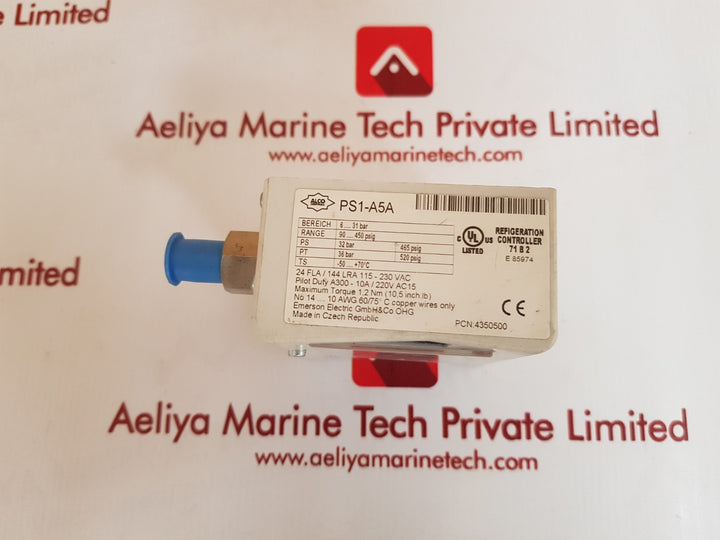Alco ps1-a5a pressure control