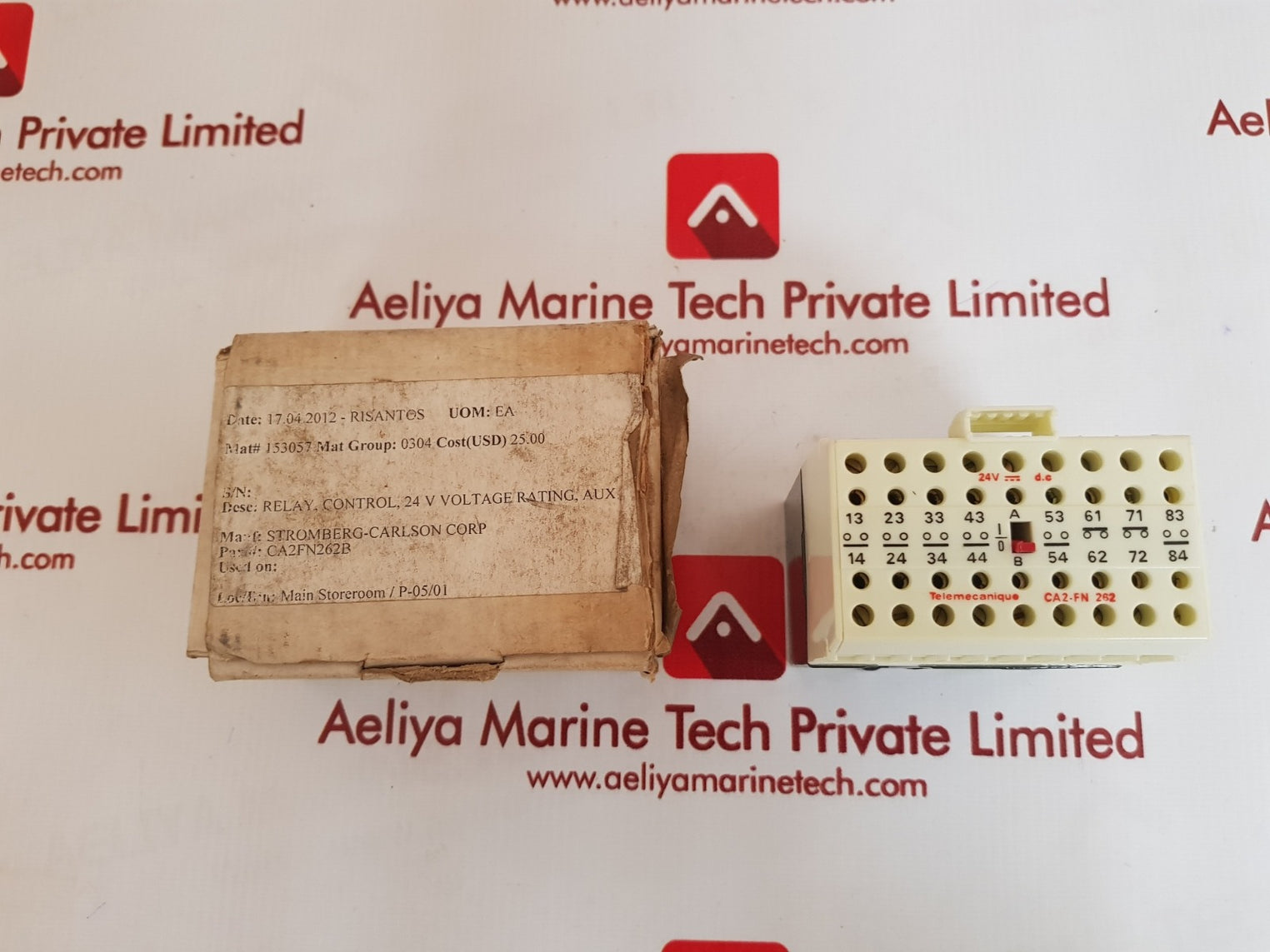 Telemecanique ca2-fn 262 control relay 24v dc 