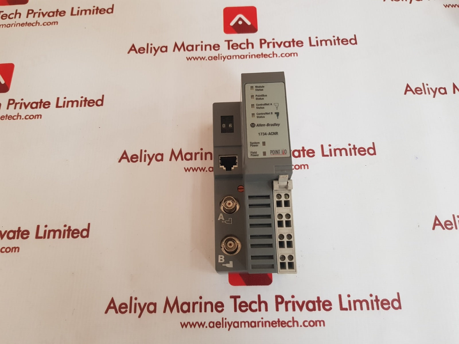 Allen-bradley 1734-acnr ser.a point i/o adapter with 1734-rtb ser.a block 