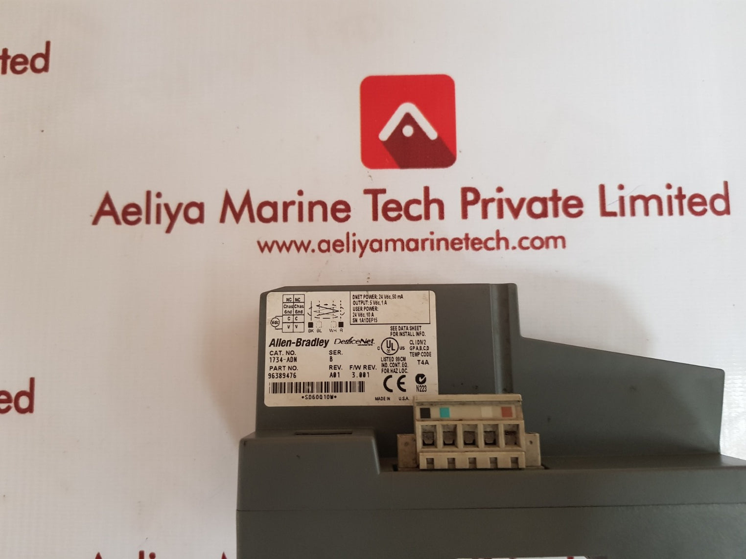 Allen-bradley 1734-adn ser.B rev.a01 devicenet adapter 