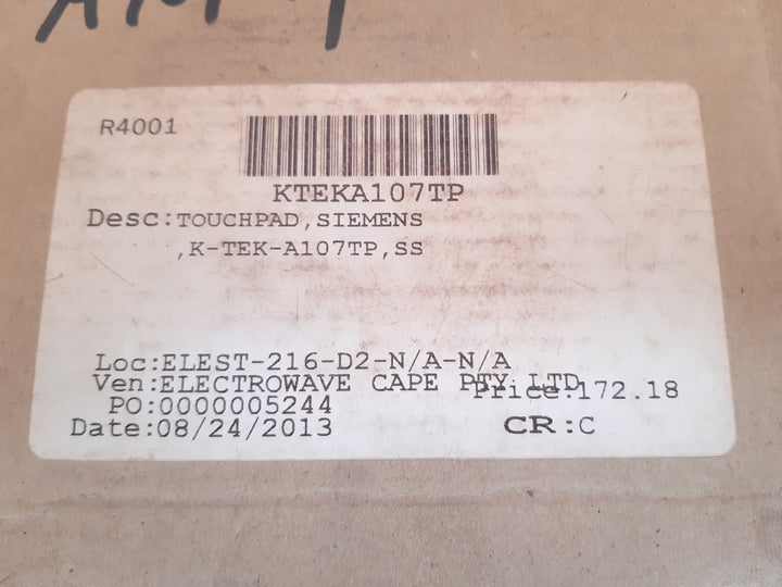 Key technology k-tek-a107tp touchpad