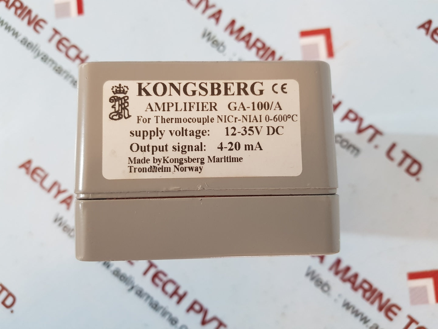 Kongsberg ga-100/a thermocouple amplifier connection box