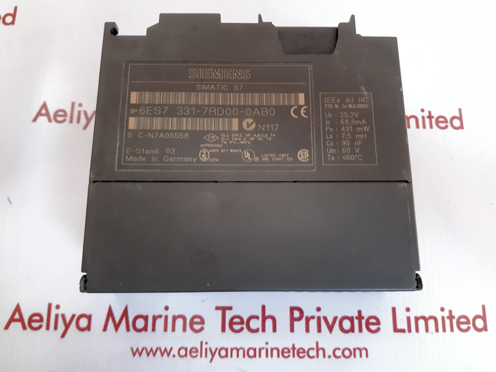 Siemens 6es7 331-7rd00-0ab0 input module