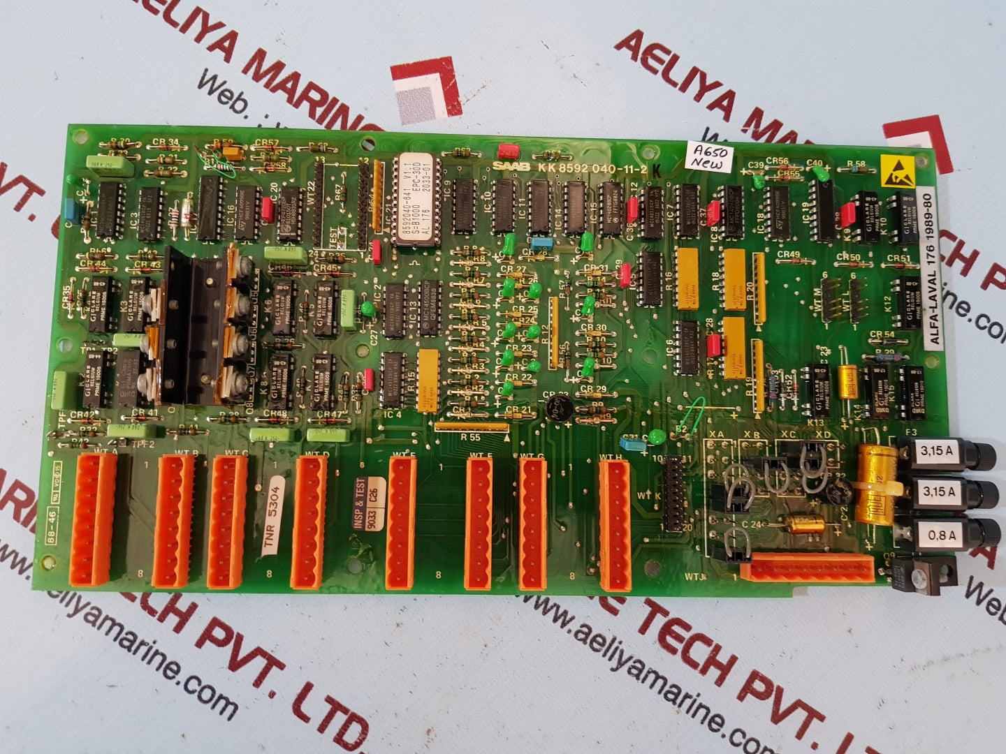 Alfa-laval 176 1989-80 saab kk8592 040-11-2k pcb card