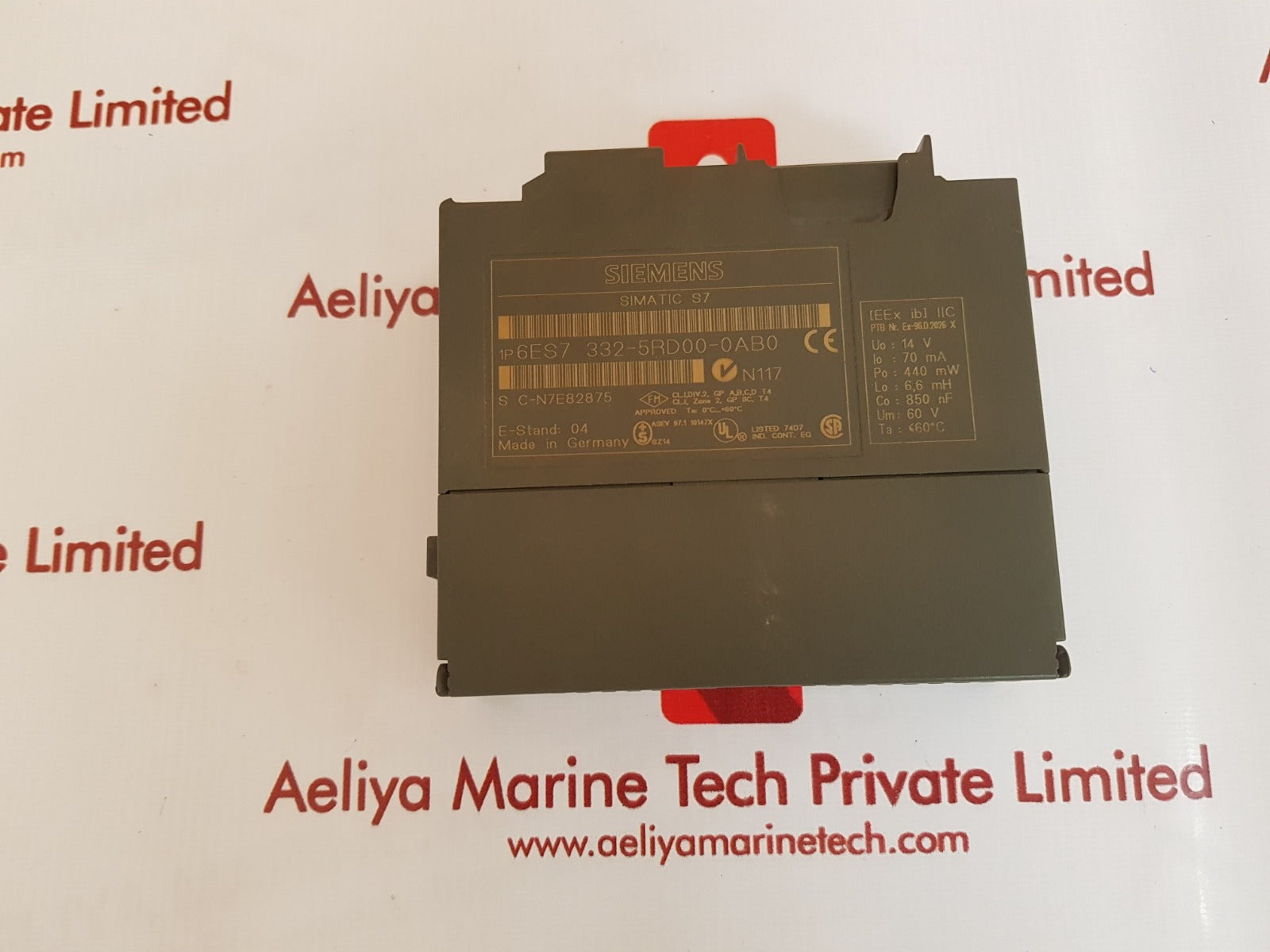 Siemens 332-5rd00-0ab0 analog output module 