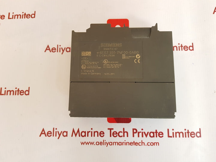 Siemens simatic s7 6es7 331-7nf00-0ab0 input module