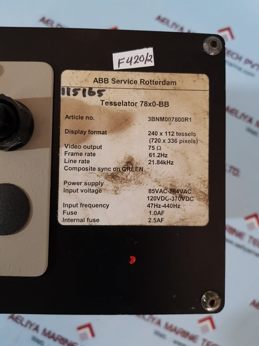 Abb 3bnm007800r1 power supply