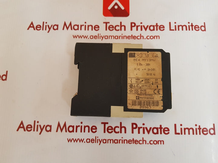 Telemecanique re4 my 13mw time delay relay 