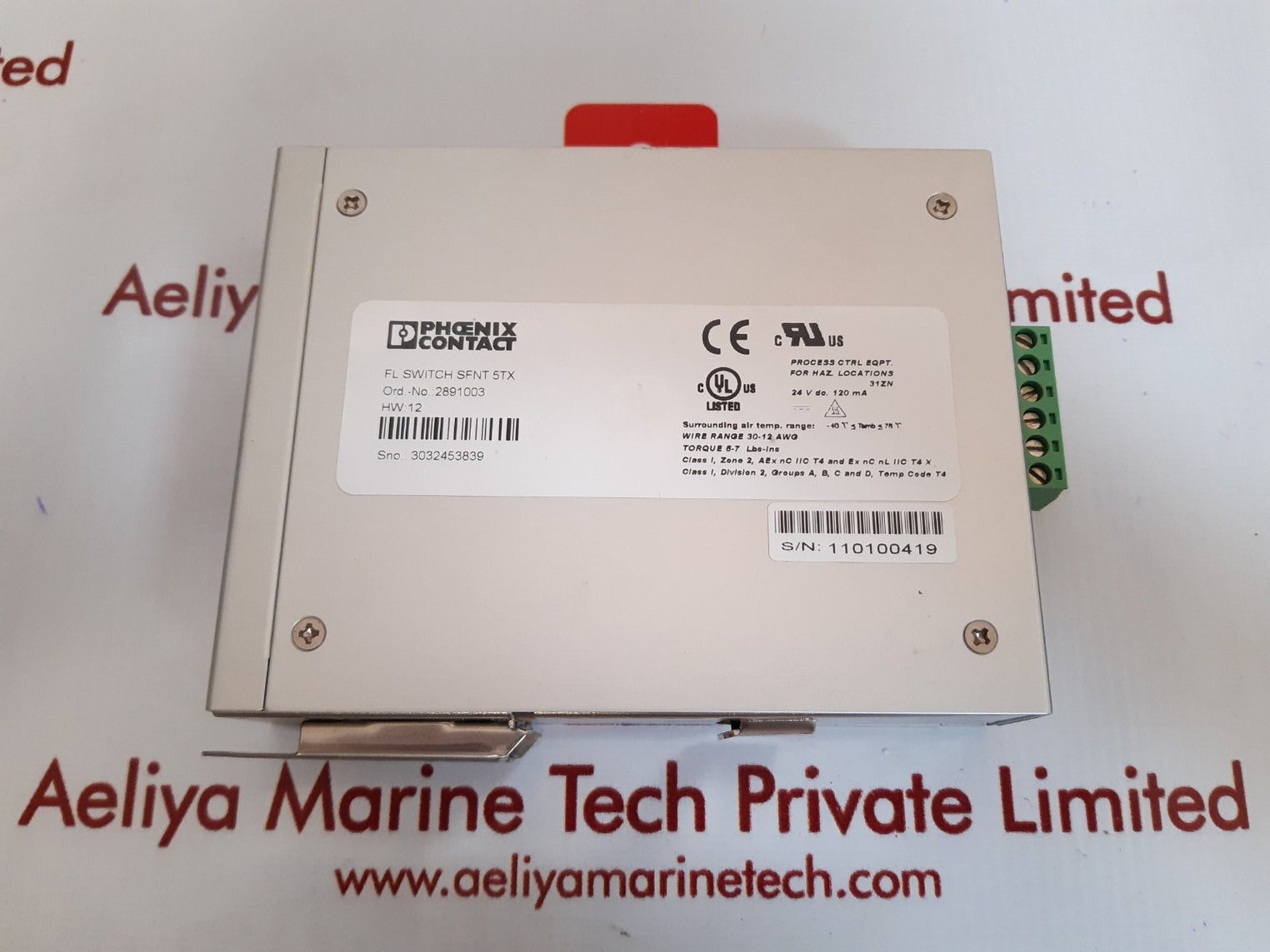 Phoenix contact fl switch sfnt 5tx industrial ethernet switch 2891003