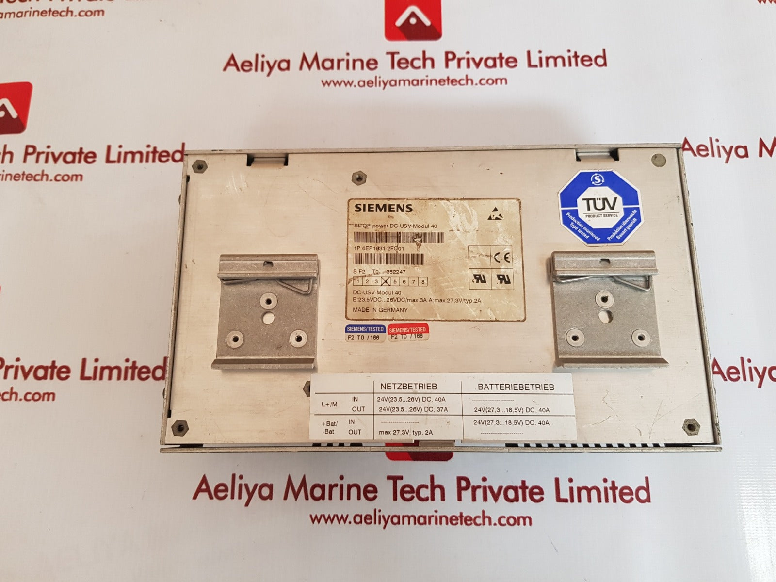 Siemens power dc-usv-modul40 power supply 6ep1931-2fc01