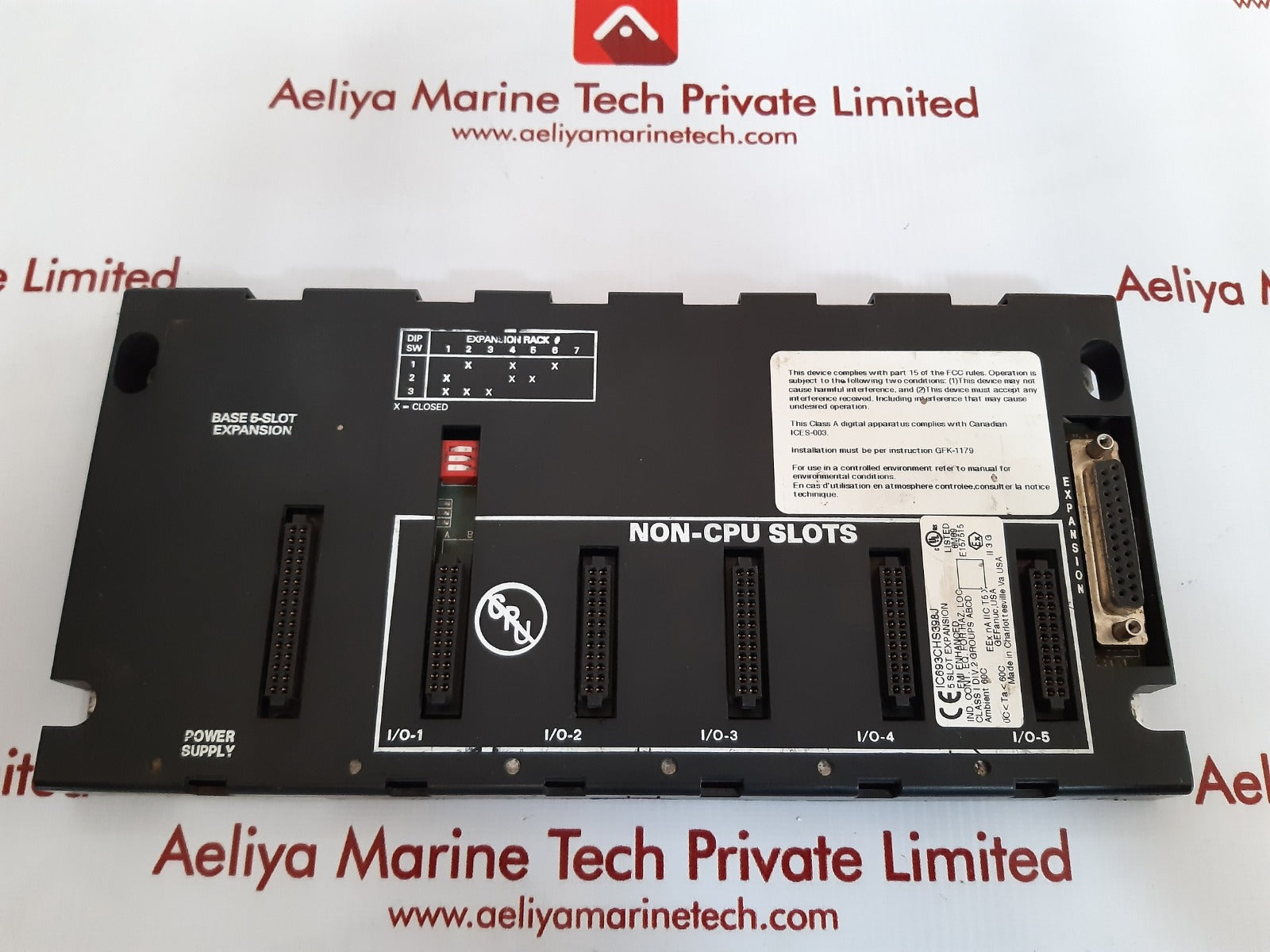 Ge fanuc ic693chs398j  5 slot expansion base