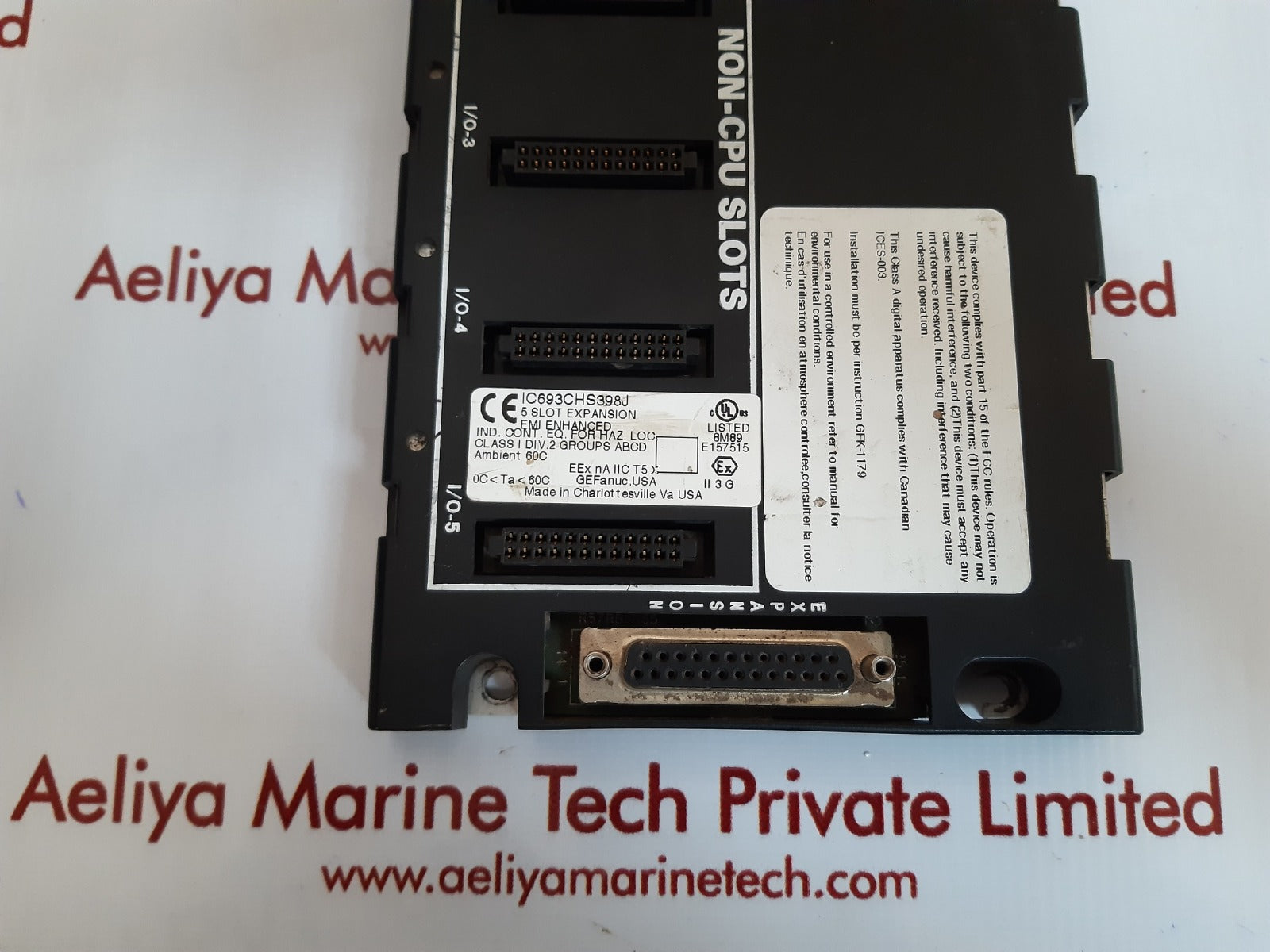 Ge fanuc ic693chs398j  5 slot expansion base