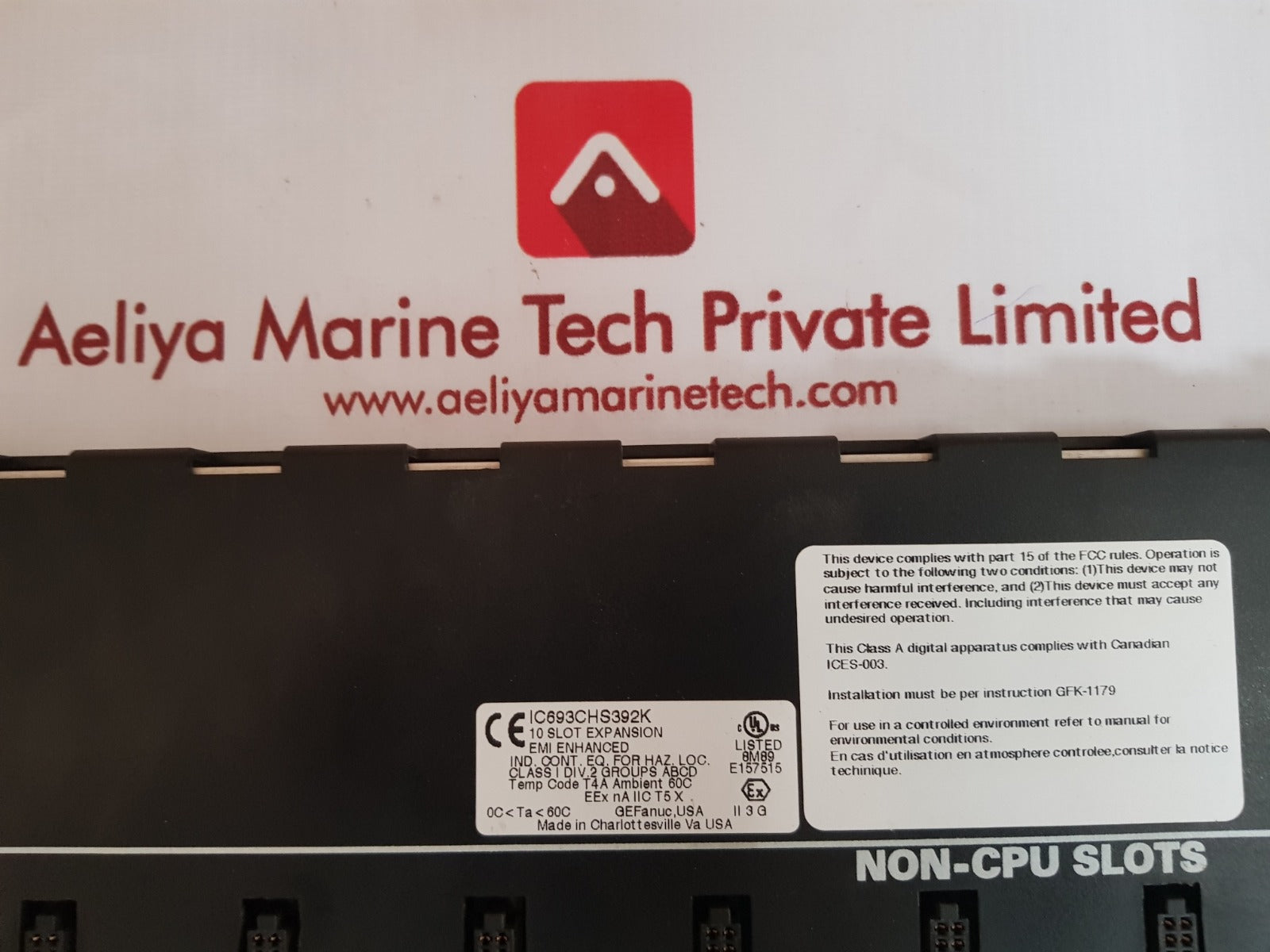 Ge fanuc ic693chs392k base 10-slot non-cpu slots