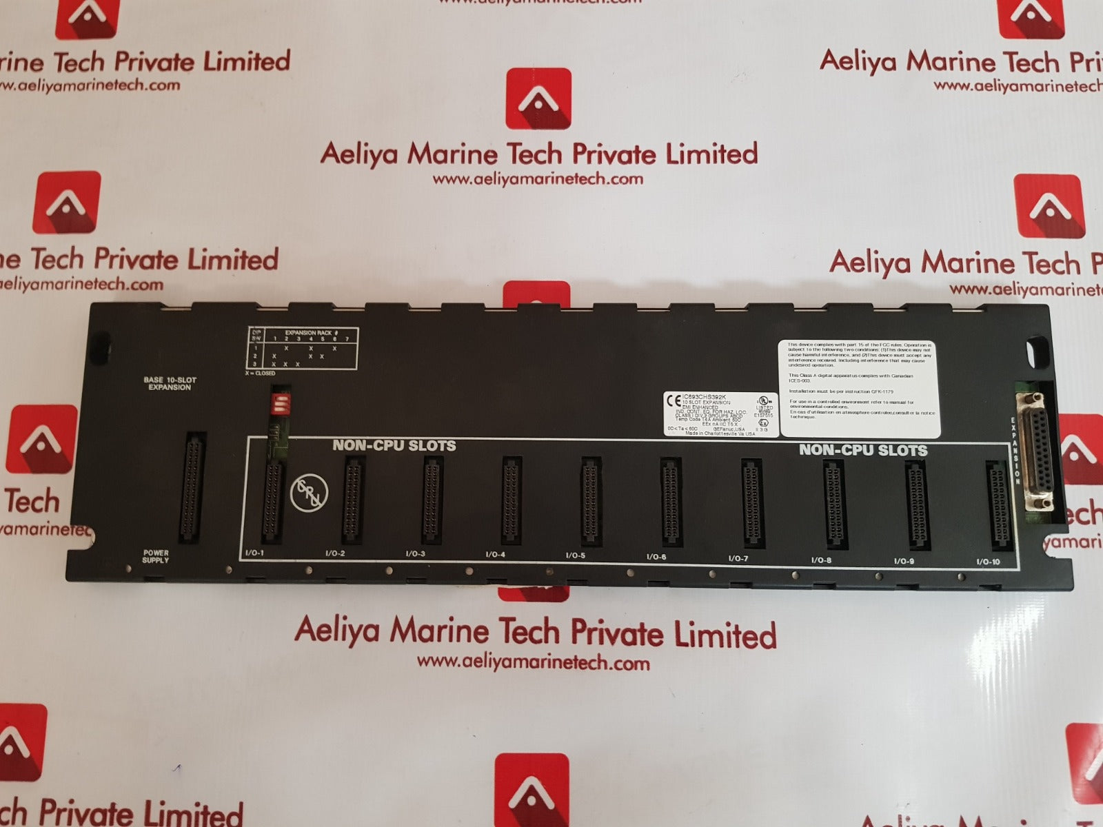 Ge fanuc ic693chs392k base 10-slot non-cpu slots