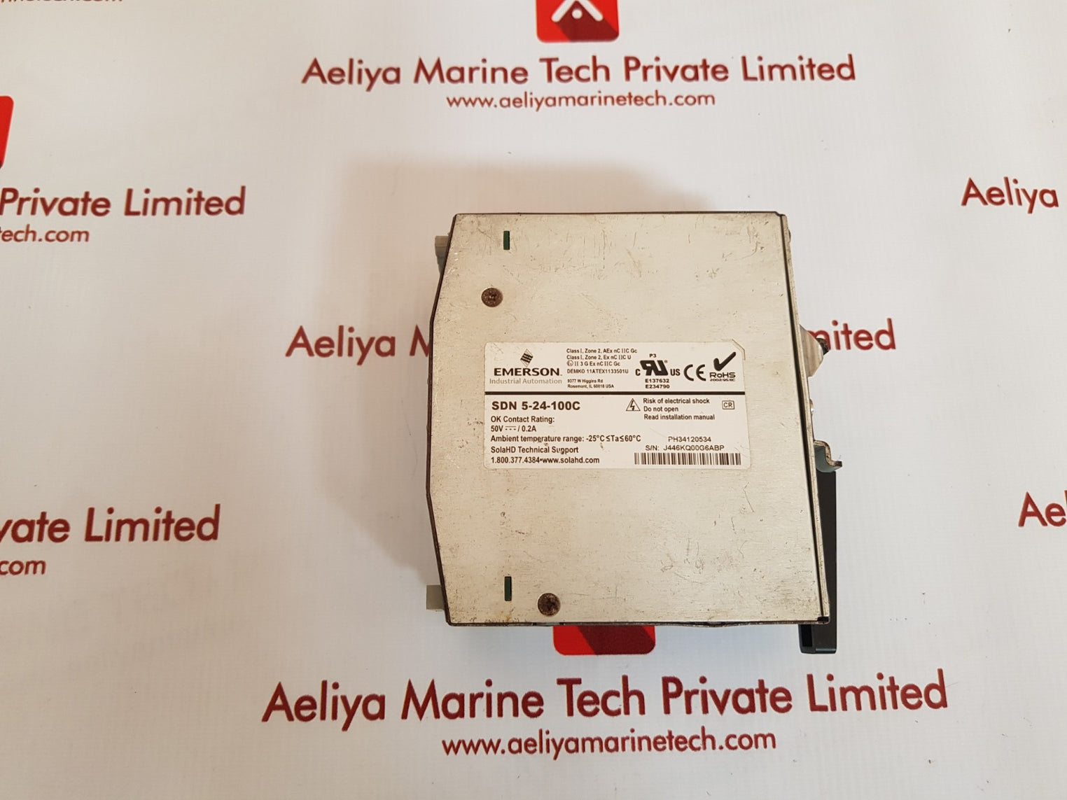 Emerson sdn 5-24-100c power supply 24vdc /5a
