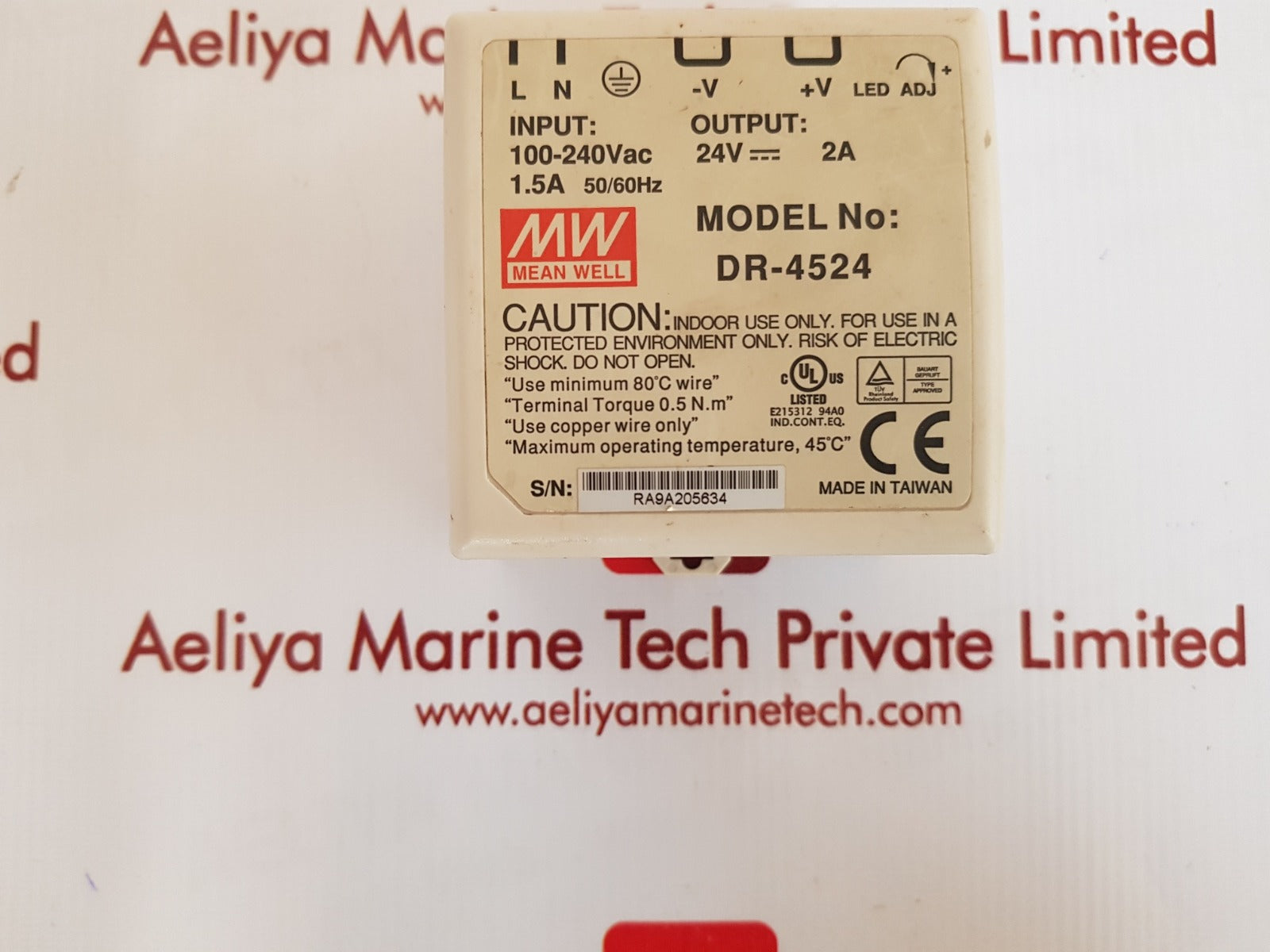 Mean well  dr - 4524 power supply 24v