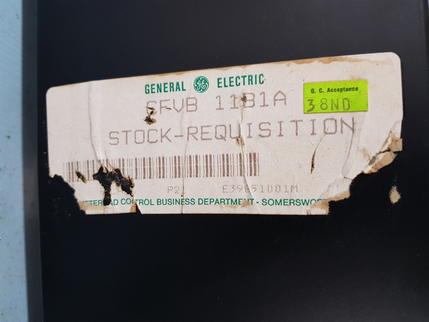 General electric 12cfvb11b1a voltage balance relay