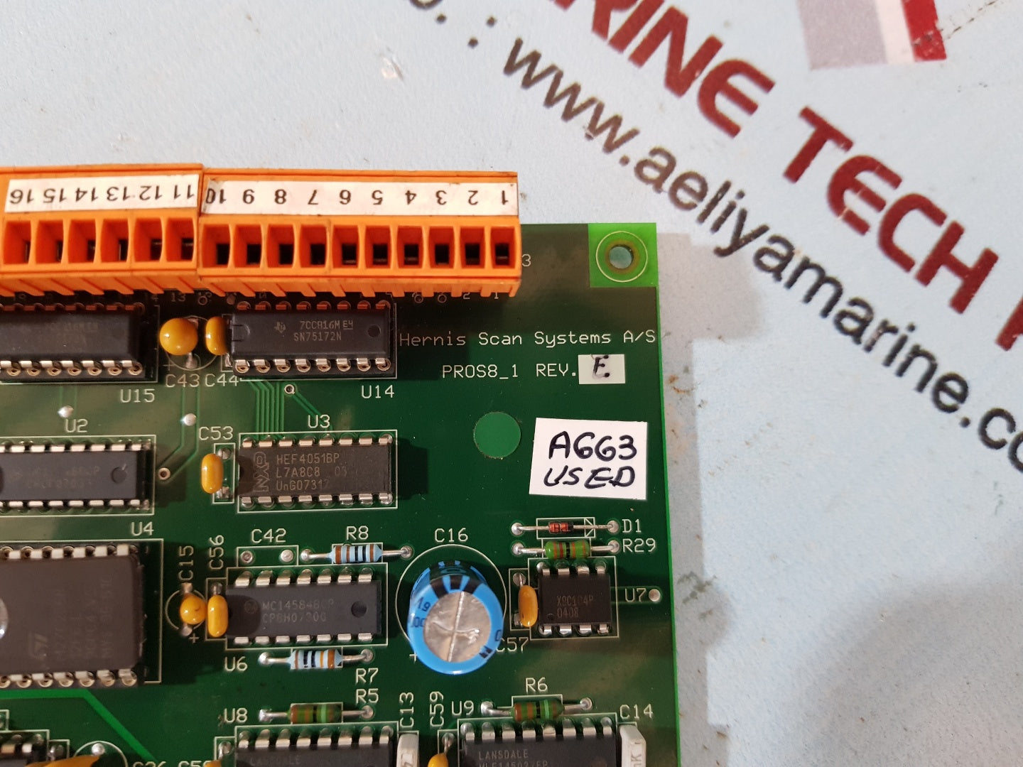 Hernis scan systems pros8_1 rev.e pcb card 