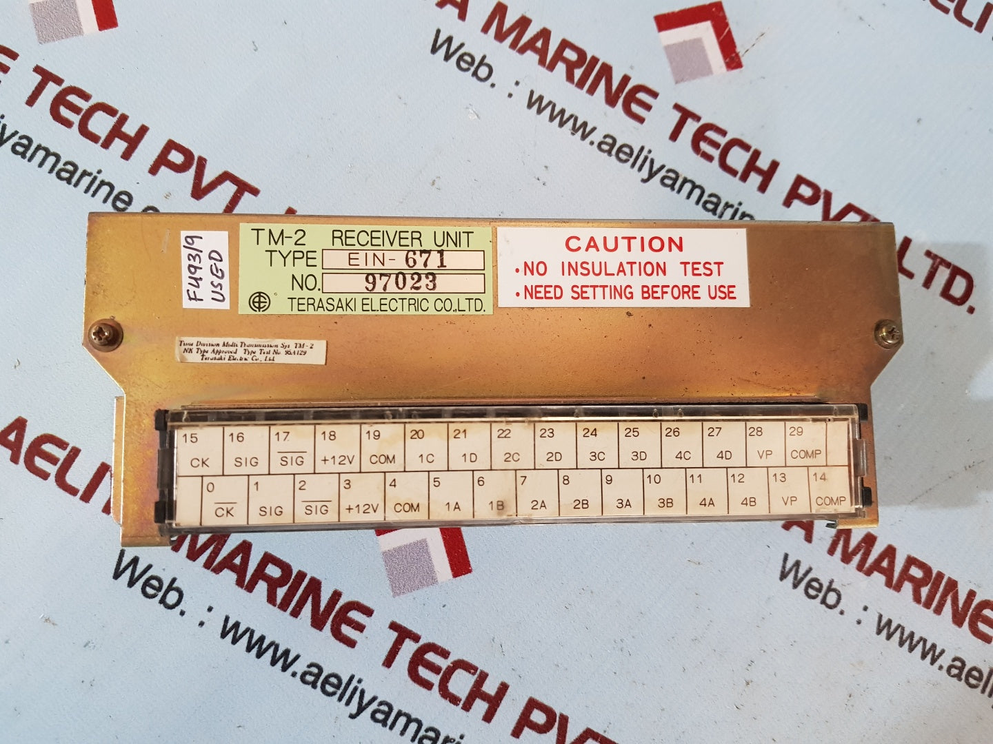 Terasaki ein-671 tm-2 receiver unit 97023