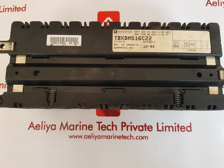 Telemecanique tbxdms16c22 i/o module 