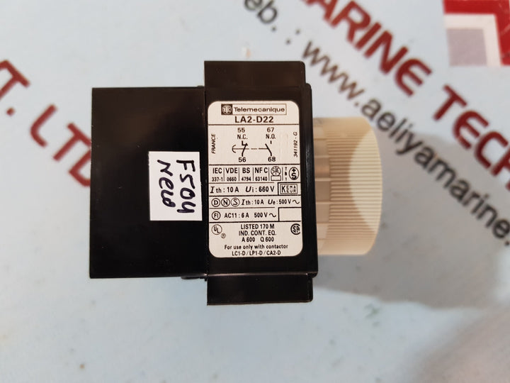 Telemecanique la2d22 time delay block 0,1 - 30s
