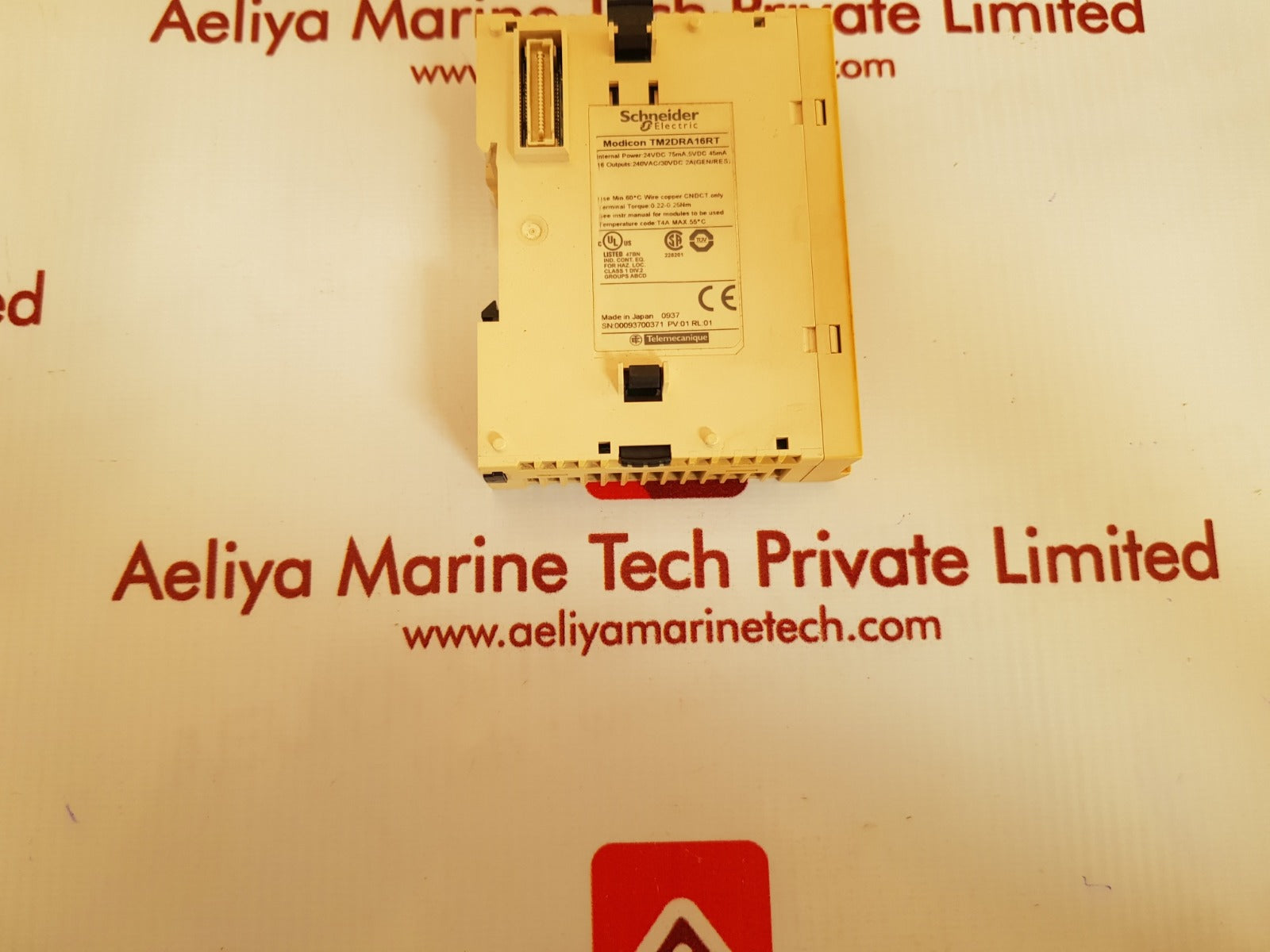 Schneider electric tm2dra16rt output module 