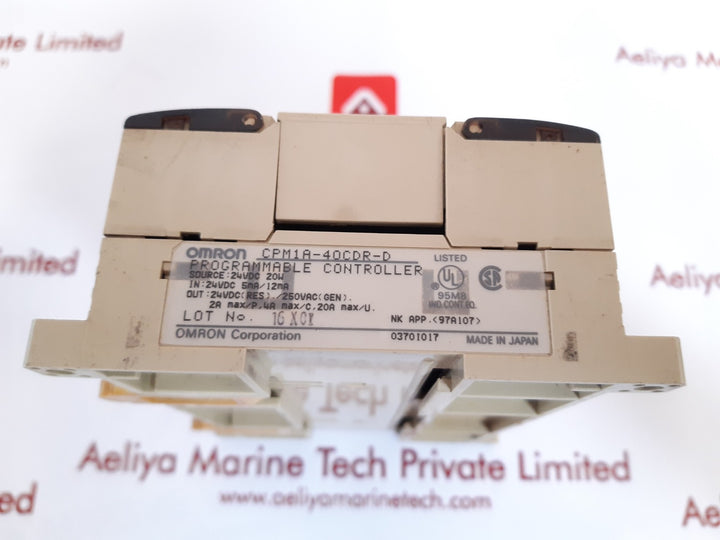 Omron cpm1a-40cdr-d programmable controller  Used