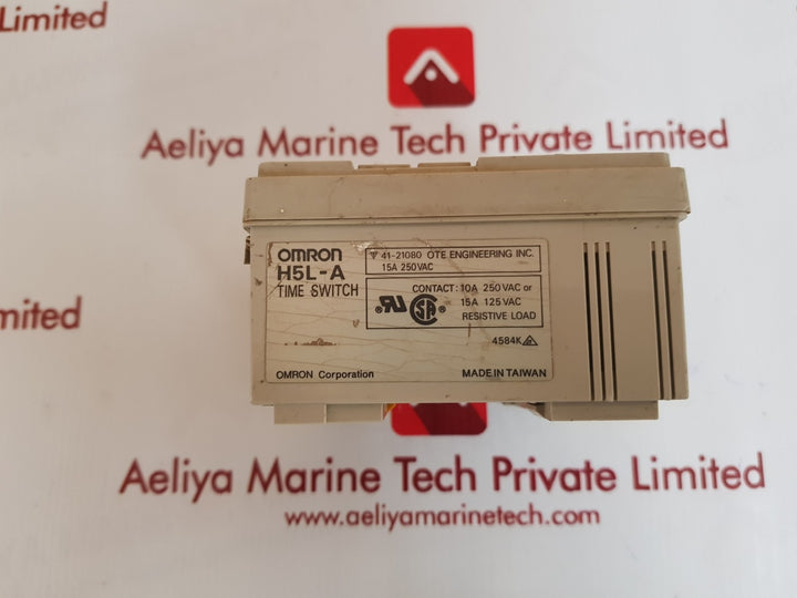 Omron h5l-a time switch 10a 250 vac or 15a 125 vac