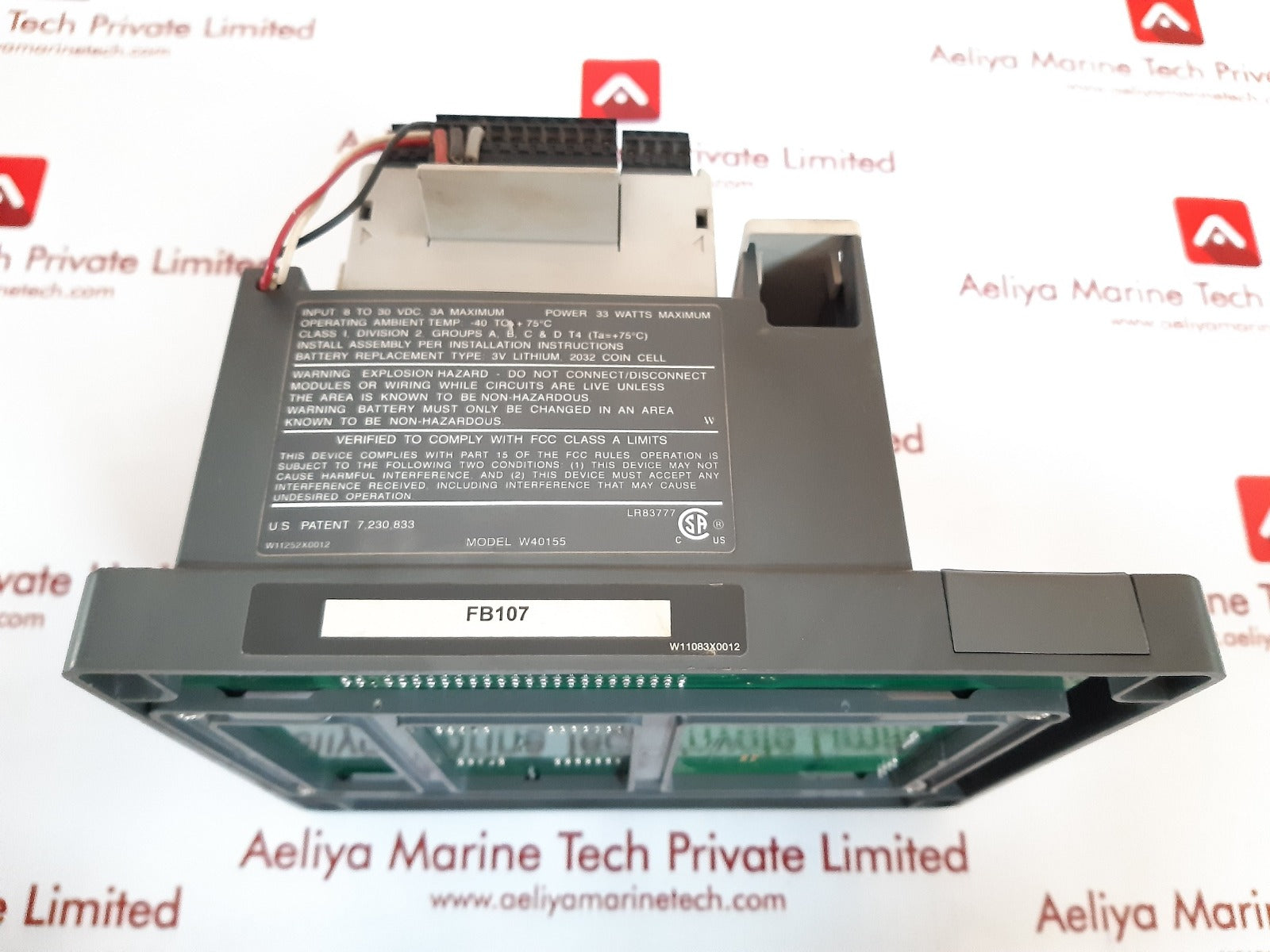 Fisher w40155 plc rack 