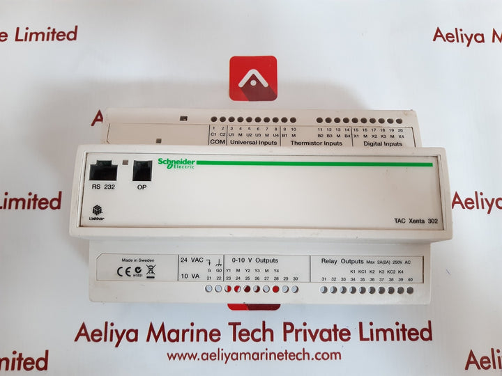 schneider electric tac xenta 302 programmable controller