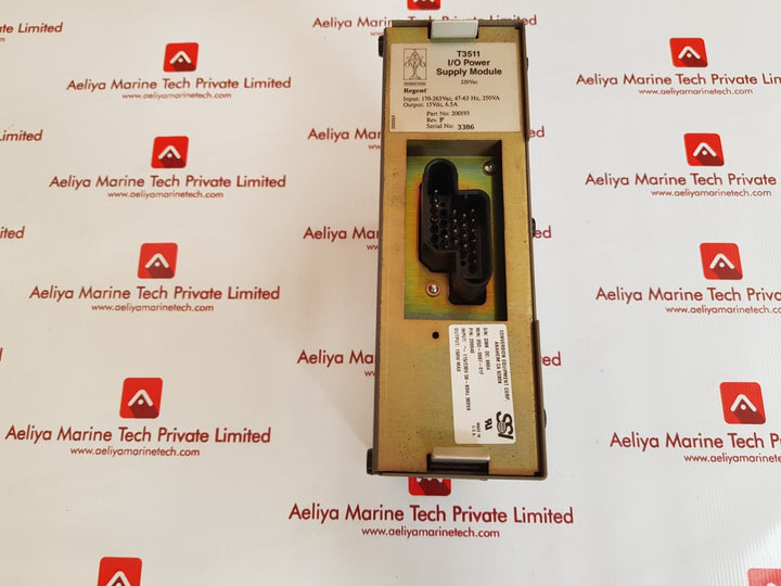 Triplex t3511 i/o power supply module rev f