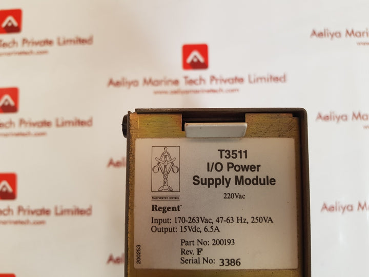 Triplex t3511 i/o power supply module rev f