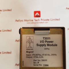 Triplex t3511 i/o power supply module rev f