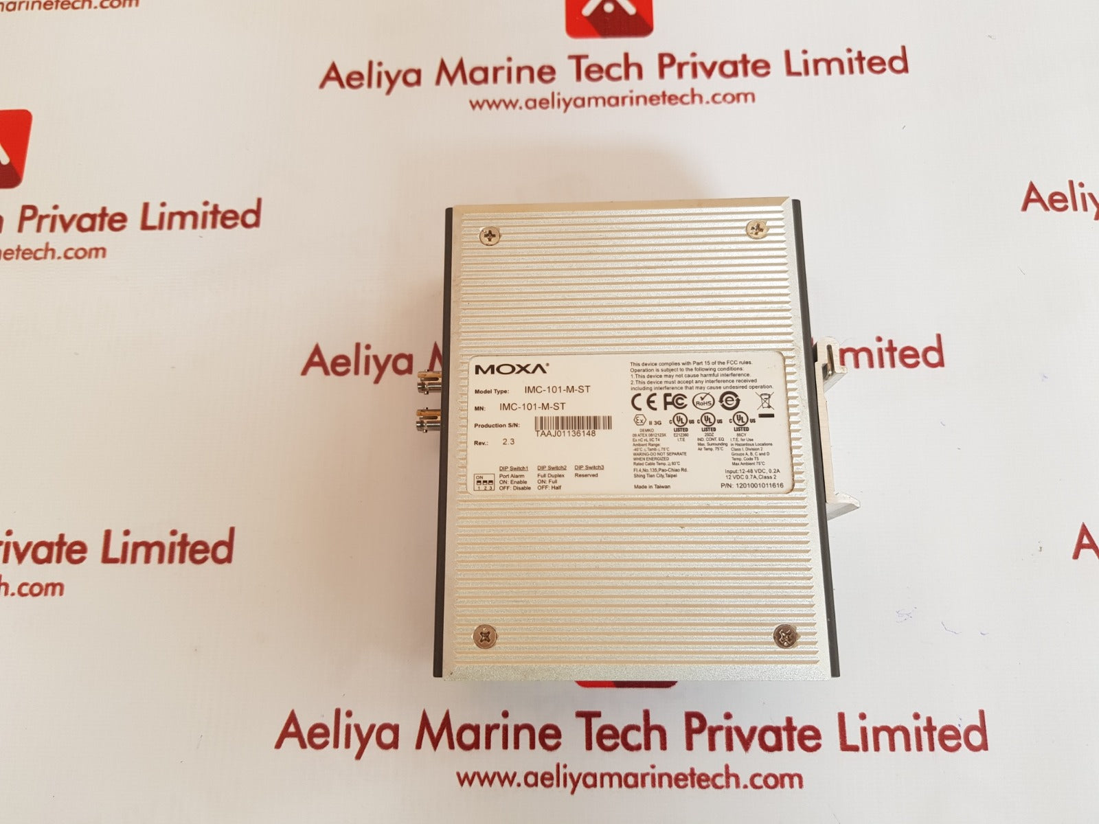 Moxa imc-101-m-st industrial media converter