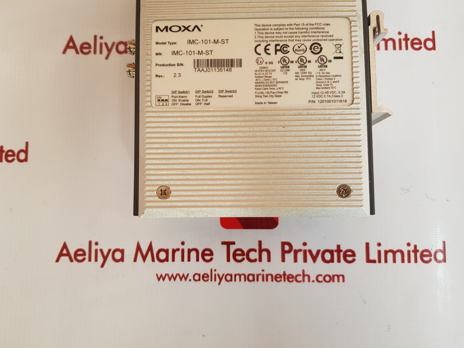 Moxa imc-101-m-st industrial media converter