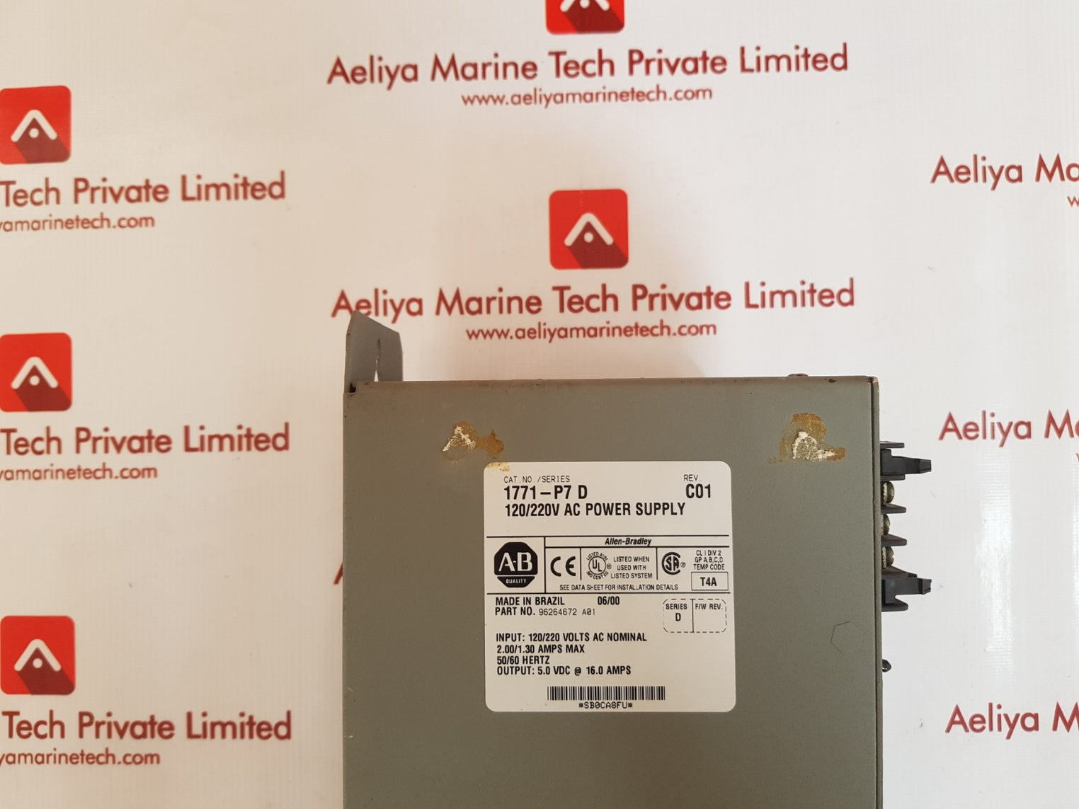 Allen - bradley 1771 - p7 d power supply rev. C01