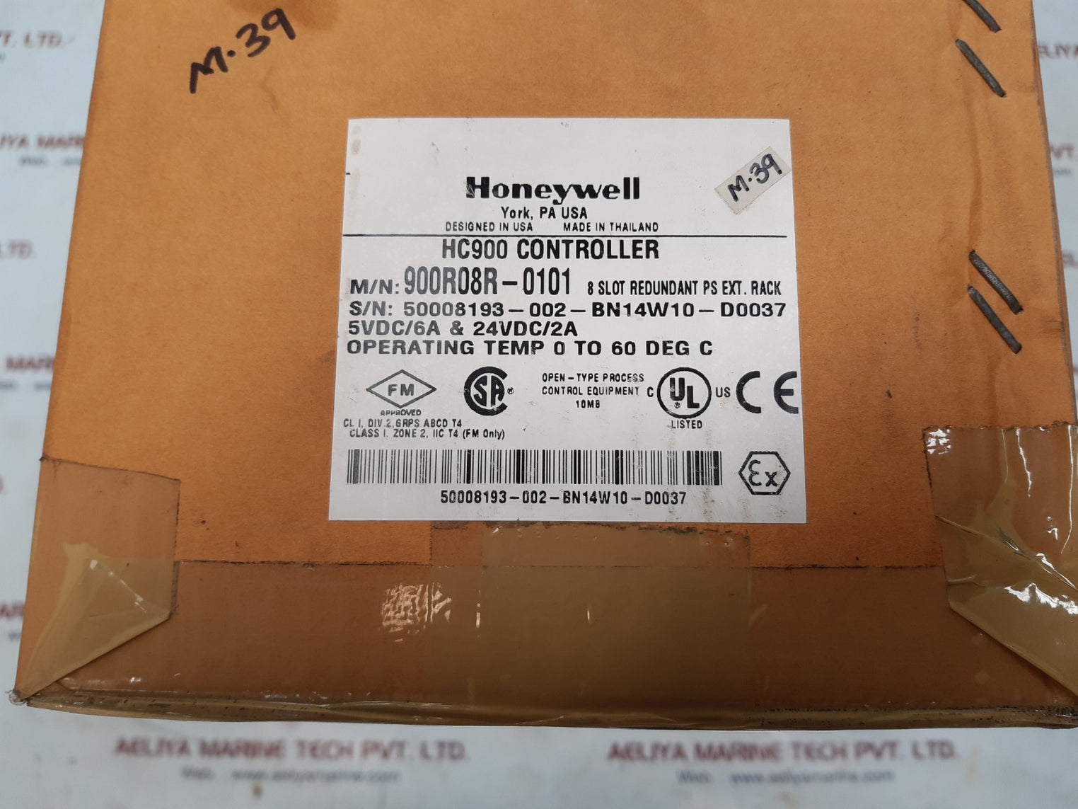 Honeywell hc900 controller 900r08r-0101 8 slot redundant ps ext.rack