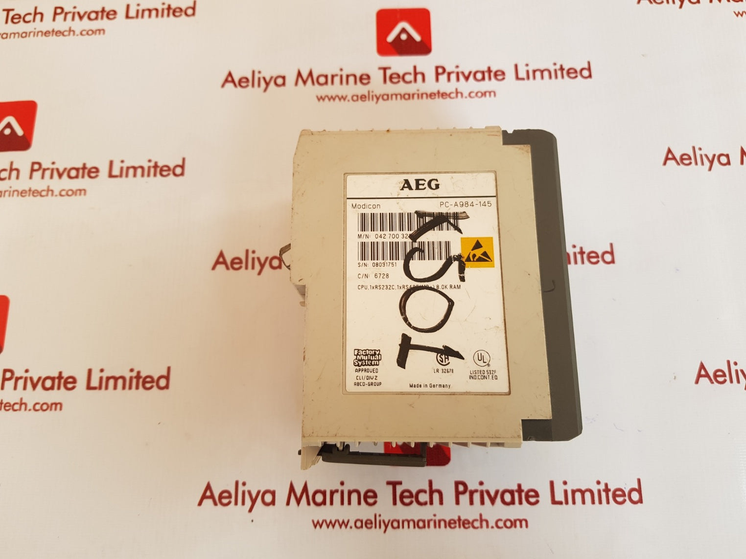 Aeg modicon pc-a984-145 cpu module 