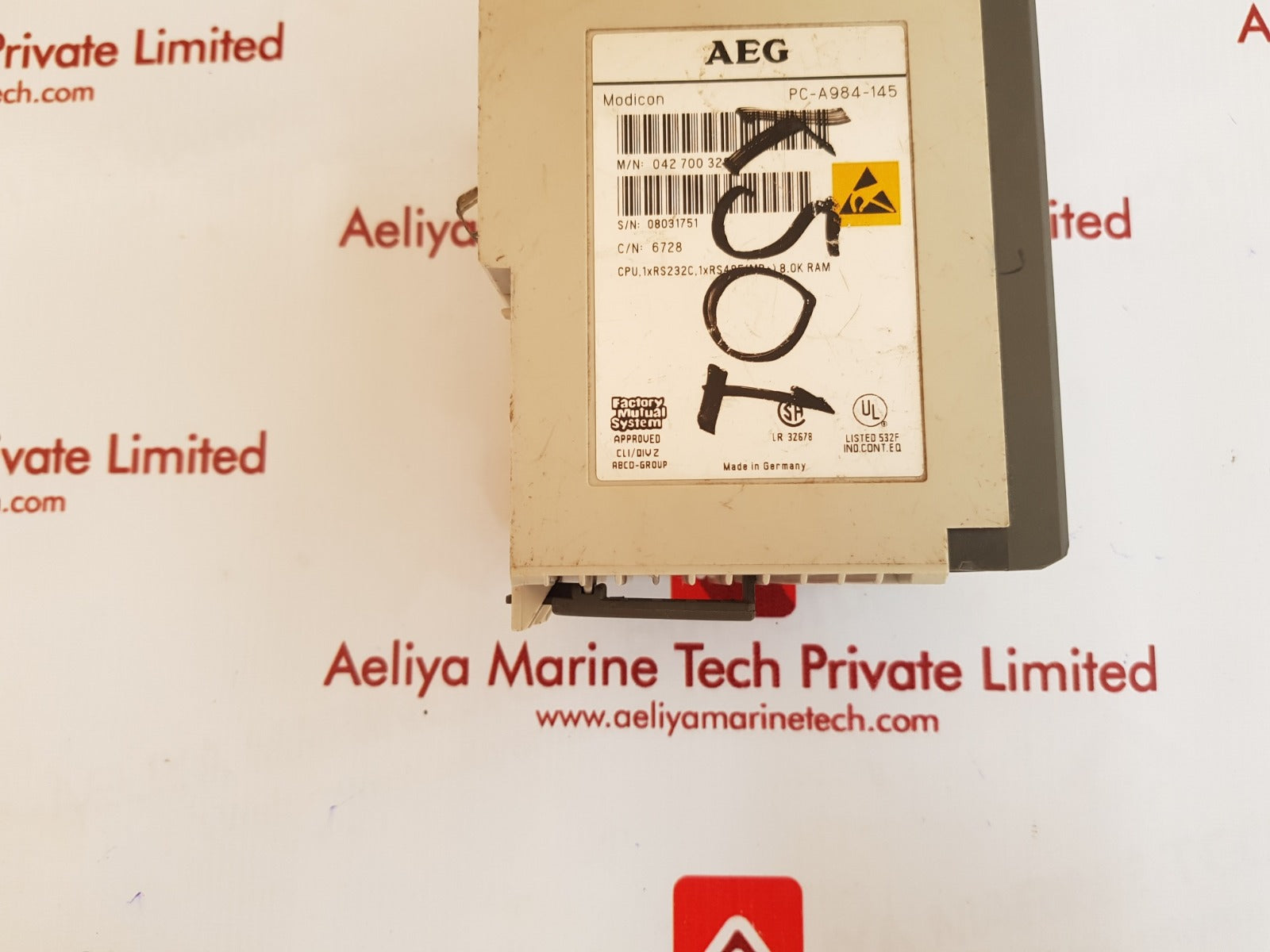 Aeg modicon pc-a984-145 cpu module 