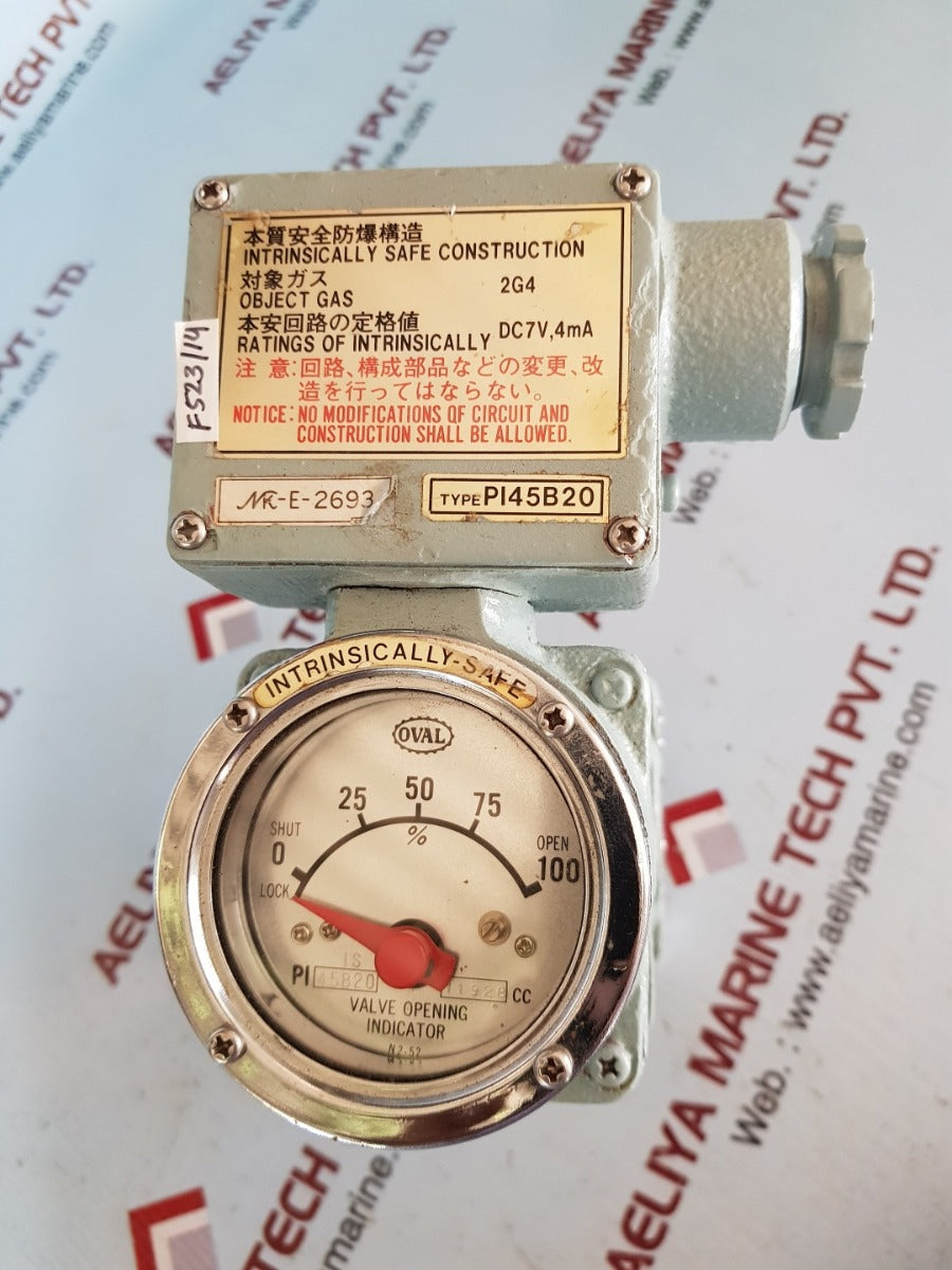 Oval pi45b20 valve opening indicator