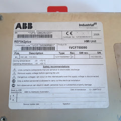 Abb ref542 plus hmi unit 1vcf750090r801