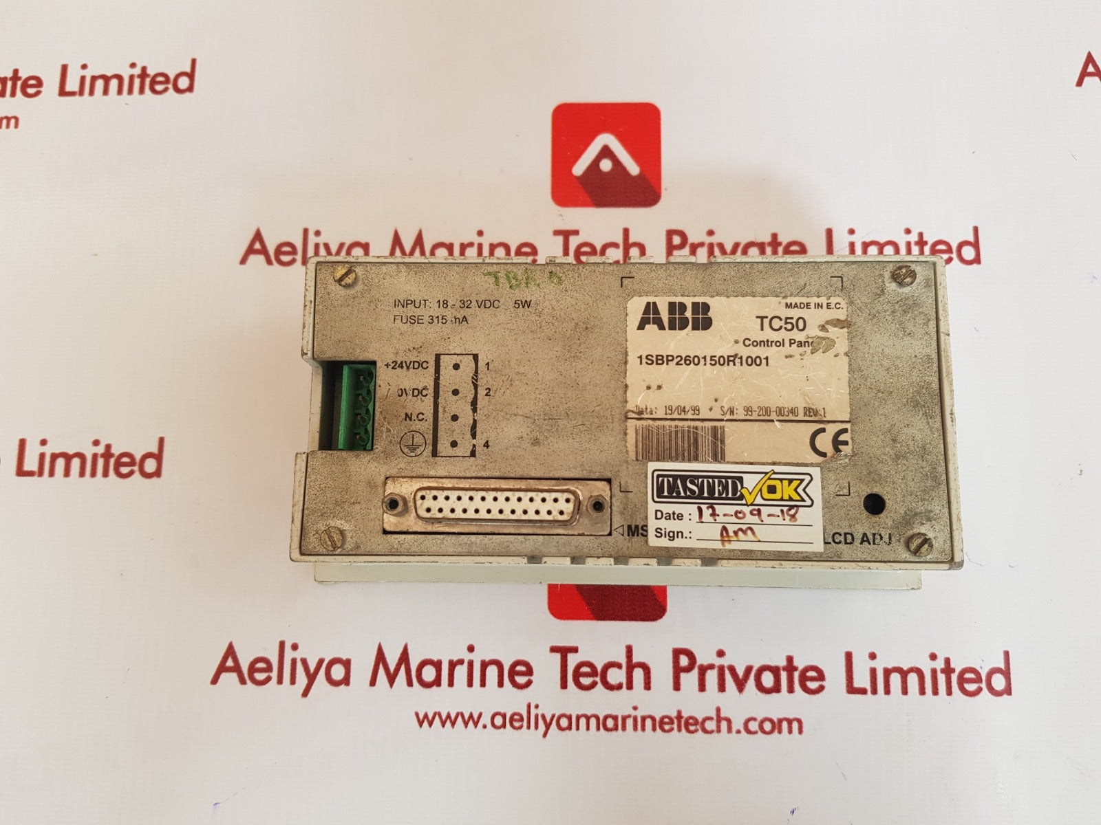 Abb tc50 control panel 1sbp260150r1001