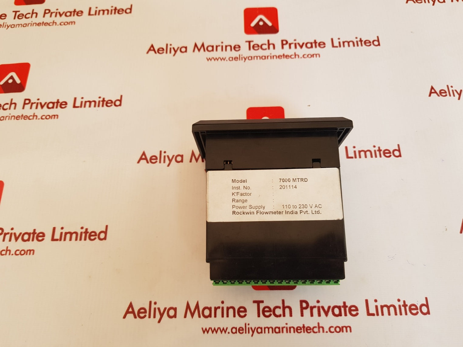 Rockwin flowmeter 7000 mtrd panel electronic display