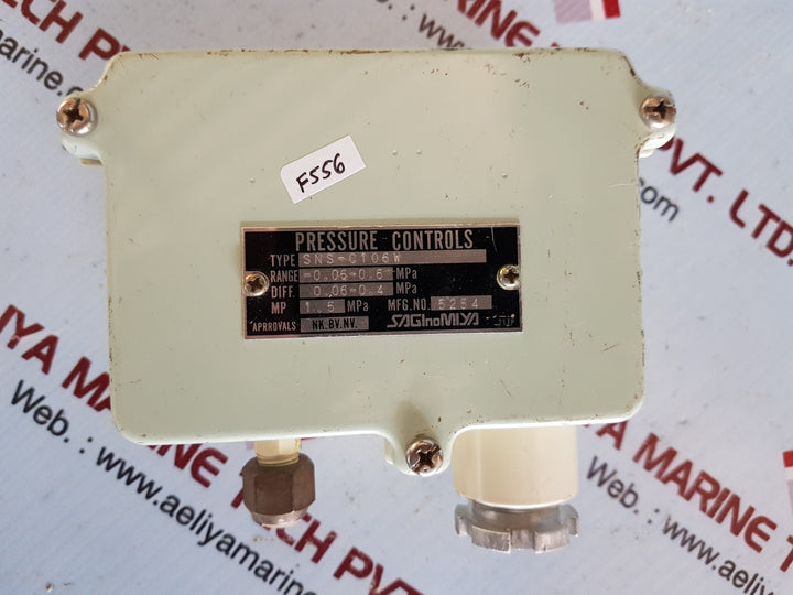 Saginomiya sns-c106w pressure controls