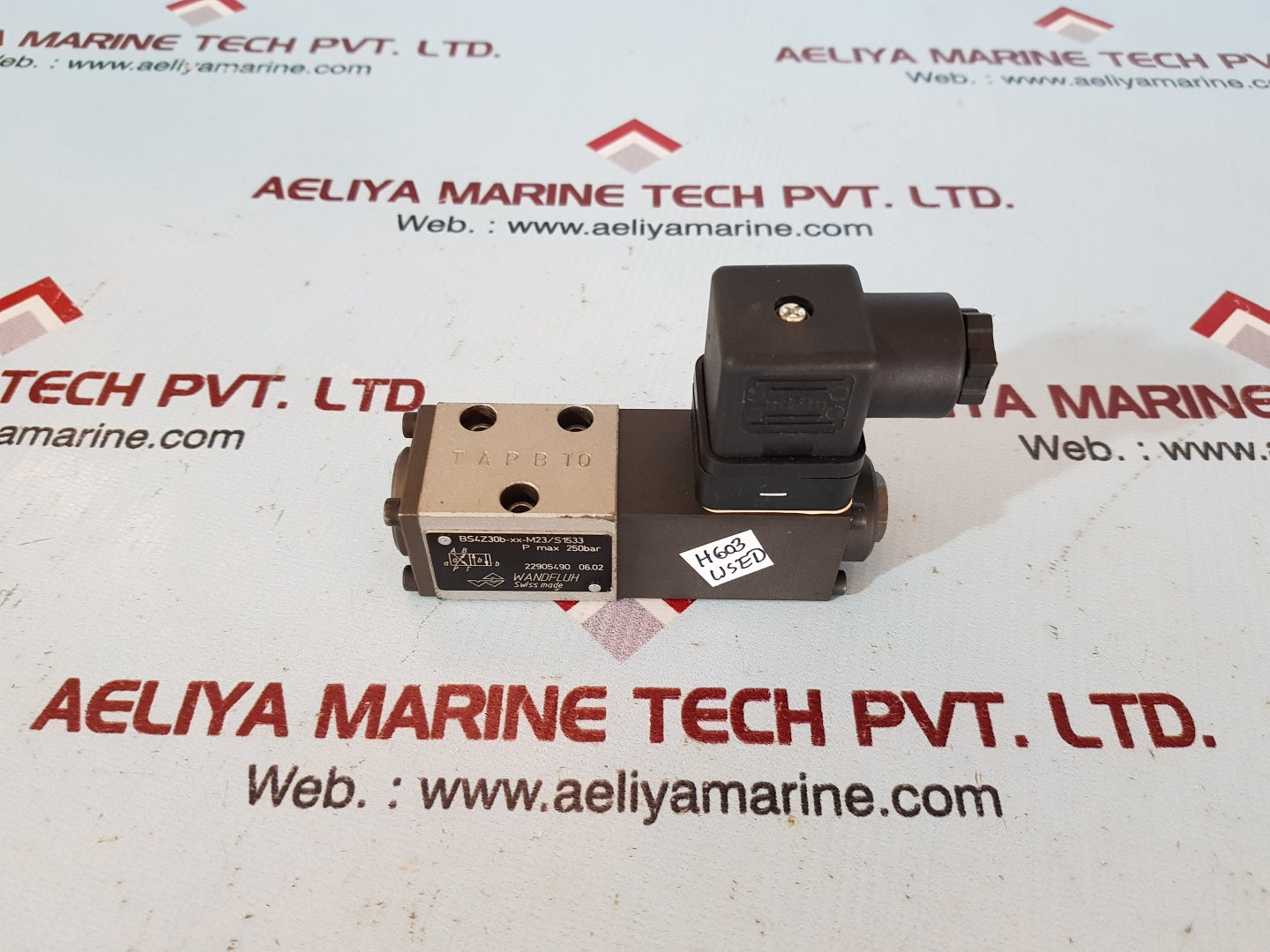 Wandfluh bs4z30b-xx-m23s1533 solenoid valve used