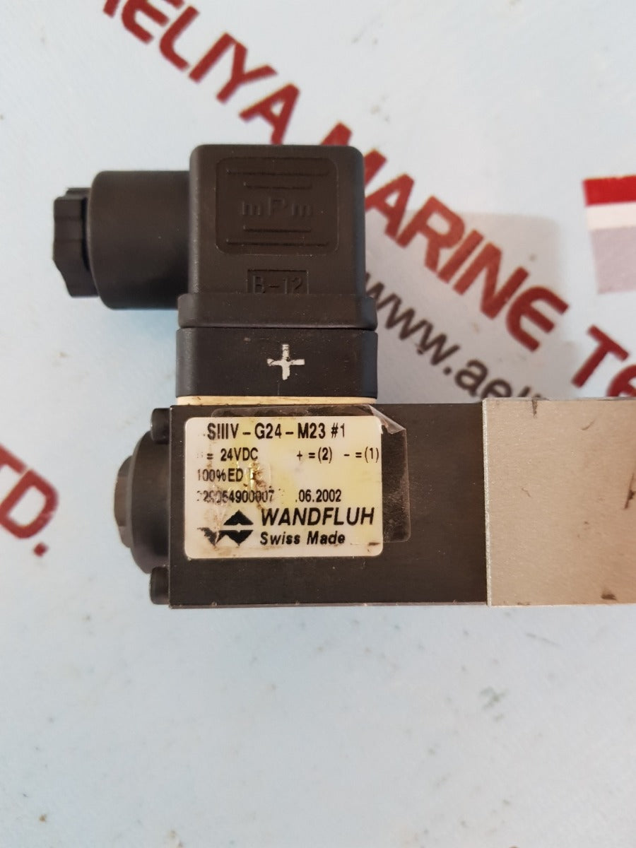 Wandfluh bs4z30b-xx-m23s1533 solenoid valve used