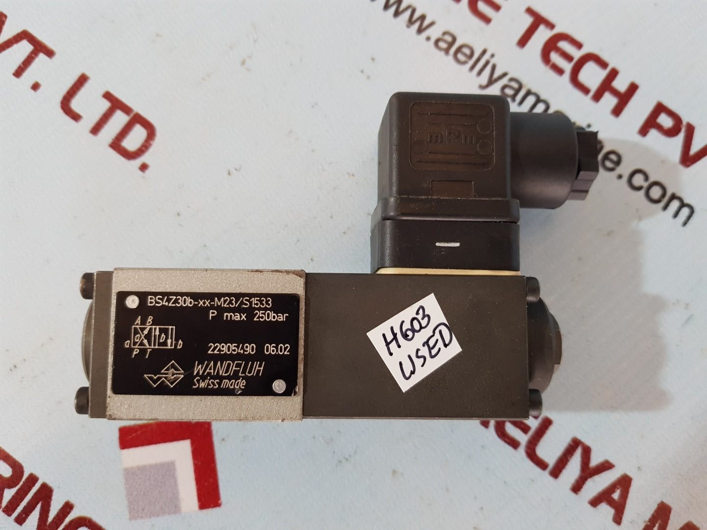 Wandfluh bs4z30b-xx-m23s1533 solenoid valve used