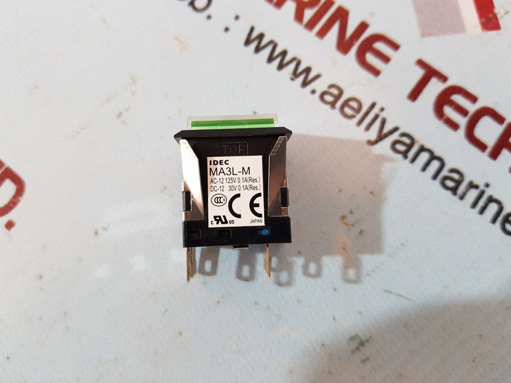 Idec ma3l-m push-button switch 12v ac/dc